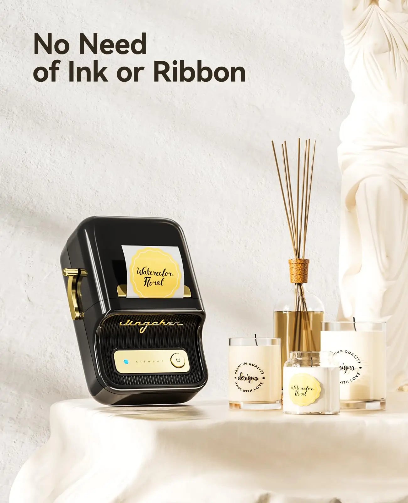 ELMAS Wireless Mini Thermal Label Printer for Home & DIY - Al Masam Stationery LLC