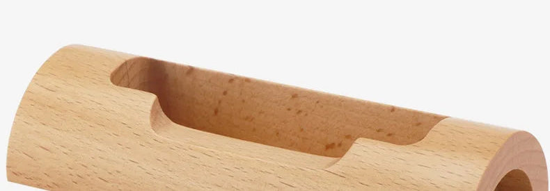 ELMAS Wooden Business Card Box Minimalist Office Holder - Al Masam Stationery LLC