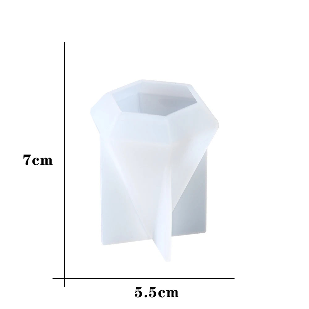 ELMAS Triangle Pyramid Silicone Mold for DIY Jewelry Crafts - Al Masam Stationery LLC