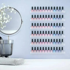 ELMAS 2/4/6 Layer Nail Polish Display Rack Acrylic Holder - Al Masam Stationery LLC