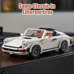 ELMAS 1458PCS Retro Car Model Building Set for All Ages