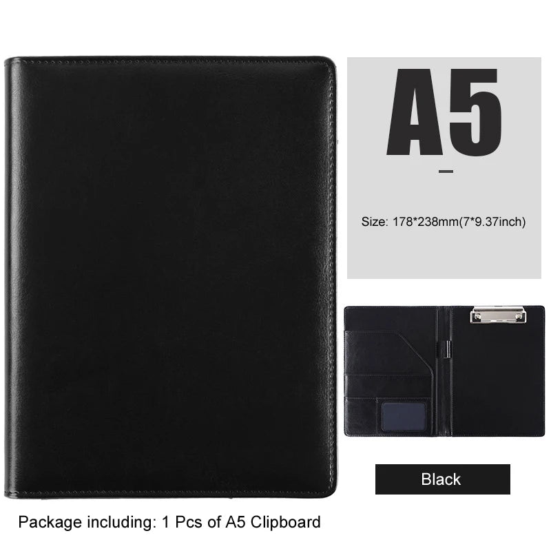 ELMAS Premium Leather Clipboard Padfolio for Professionals - Al Masam Stationery LLC