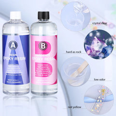 ELMAS Crystal Clear Epoxy Resin Kit for Stunning Creations