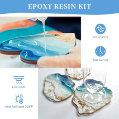 ELMAS Bubbles Free Crystal Clear Epoxy Resin Art Kit