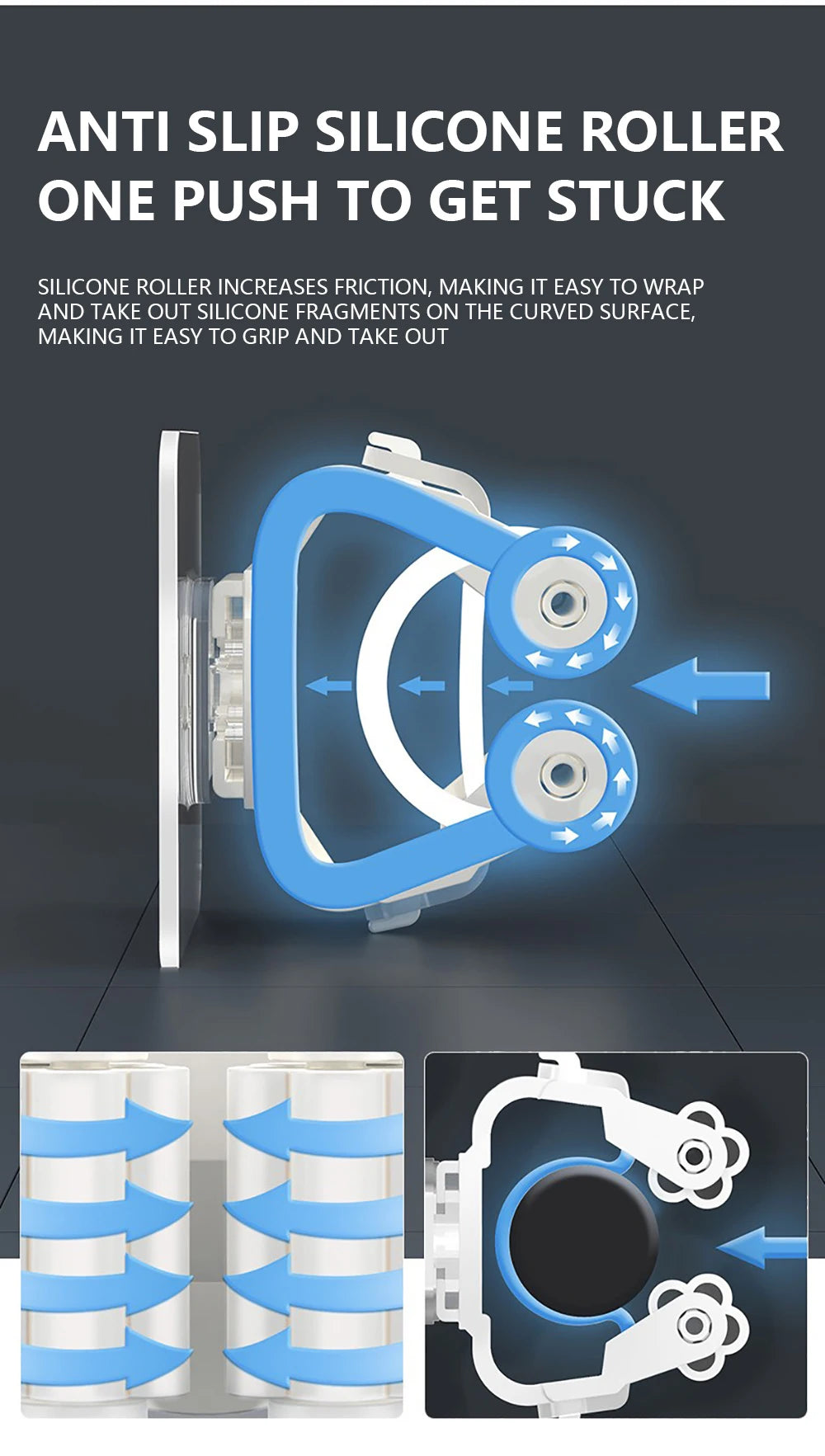 ELMAS Mop Hanger 4 Pack Broom Holder Wall Mount Storage - Al Masam Stationery LLC