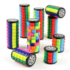 ELMAS 3D Cylinder Rotate Slide Logic Puzzle Toy for Kids