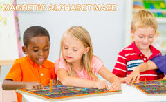 ELMAS Magnetic Alphabet Puzzle for Toddler Learning