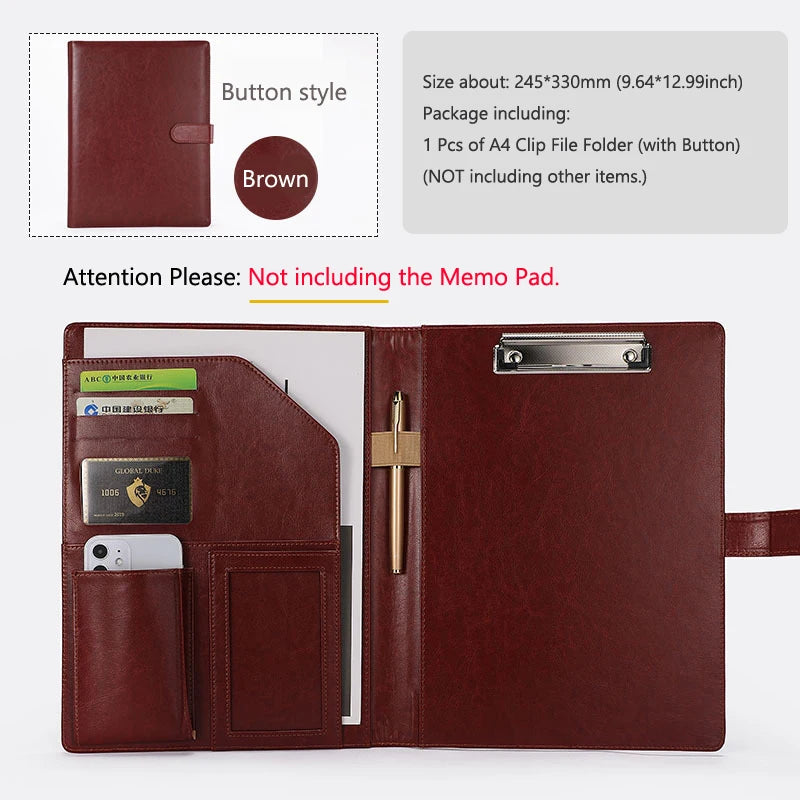 ELMAS Executive Leather Padfolio for Professionals - Al Masam Stationery LLC