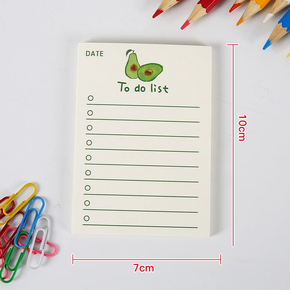 ELMAS Simple Memo Pad Tearable Kawaii Fruit Notes - Al Masam Stationery LLC