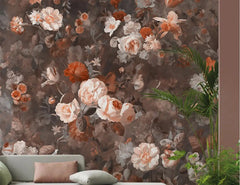 ELMAS Beibehang European Retro Rose Wallpaper Mural - Al Masam Stationery LLC