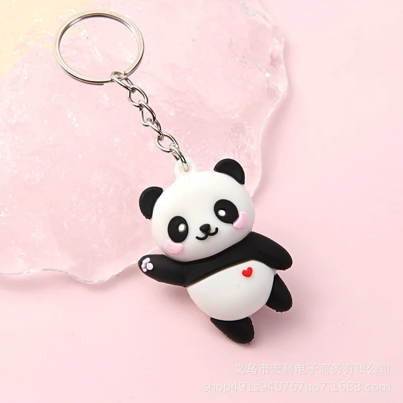 ELMAS Adorable Panda Couple Keychain for Women - Al Masam Stationery LLC