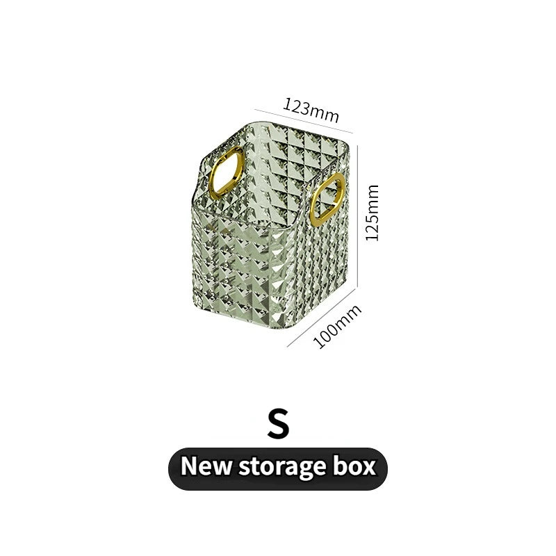 ELMAS Rectangular Desktop Acrylic Makeup Storage Box - Al Masam Stationery LLC