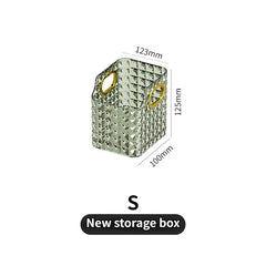 ELMAS Rectangular Desktop Acrylic Makeup Storage Box - Al Masam Stationery LLC