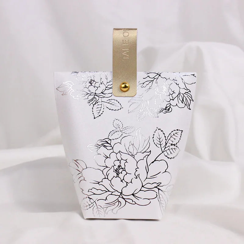 ELMAS Upscale Gilded Wedding Favor Candy Box Gift Bag - Al Masam Stationery LLC