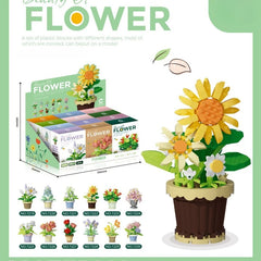 ELMAS DIY Flower Building Blocks - Creative Potted Decor