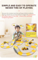 ELMAS 137-467pcs Children Electric Track Car Set Gift