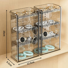 ELMAS Acrylic Makeup Organizer Storage Box for Jewelry