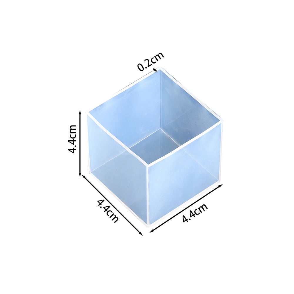 ELMAS Large Clear Silicone Cube Molds for DIY Resin Casting - Al Masam Stationery LLC