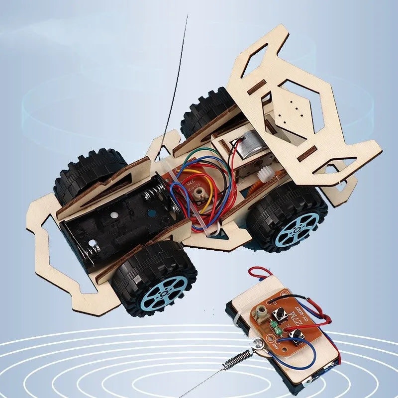 ELMAS DIY Electric Wooden Racing RC Toy for Kids - Al Masam Stationery LLC