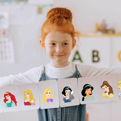 ELMAS 8 Sheets Disney Princess Puzzle Stickers DIY Fun - Al Masam Stationery LLC