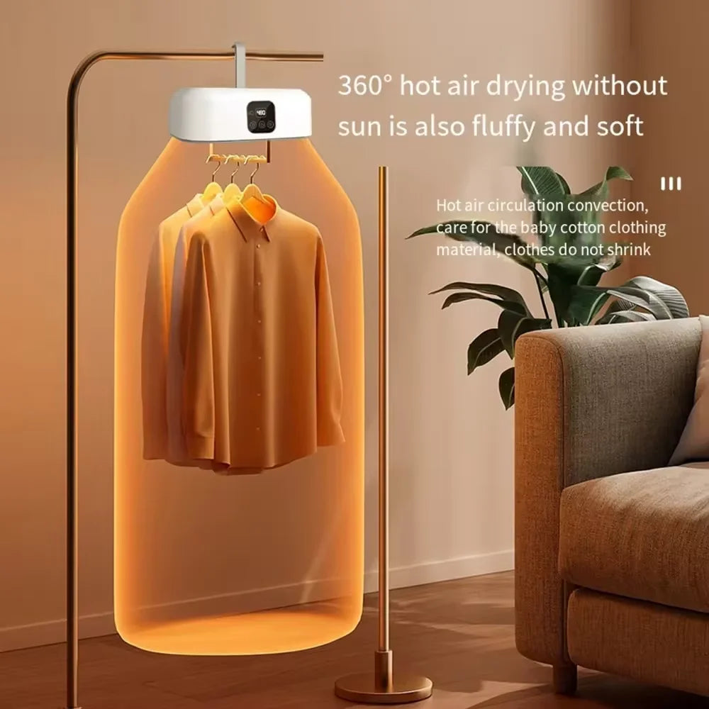 ELMAS Portable Remote Control Clothes Dryer Machine - Al Masam Stationery LLC