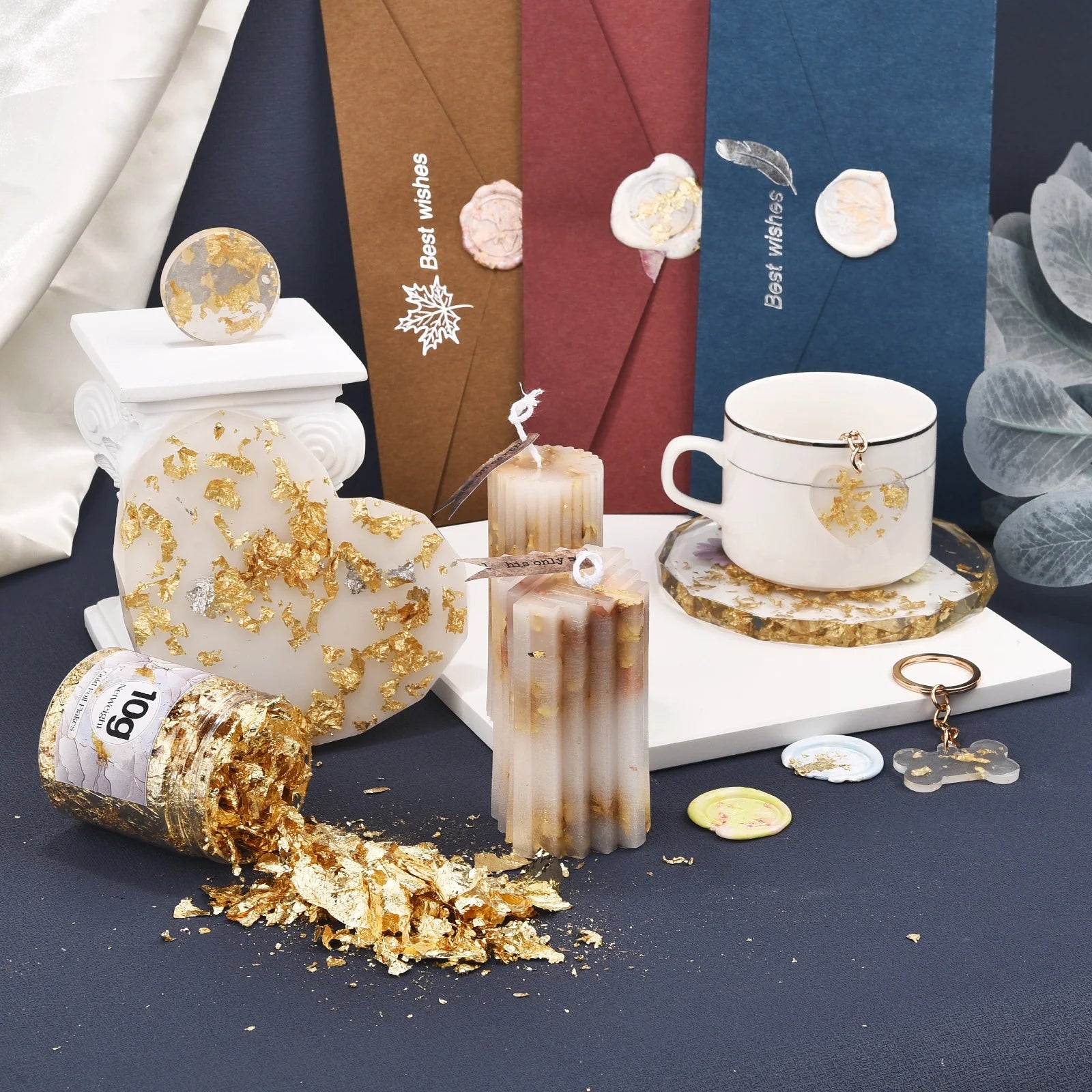 ELMAS Gold Foil Paper for Jewelry Making & Nail Art Supplies - Al Masam Stationery LLC