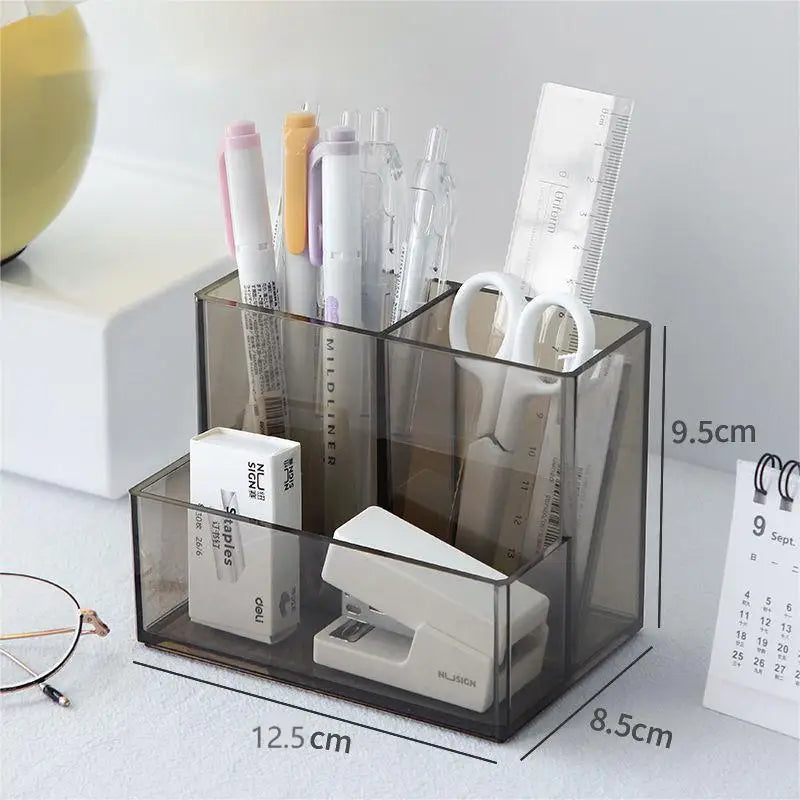 ELMAS Transparent Acrylic 3-5 Grid Makeup Organizer Box - Al Masam Stationery LLC