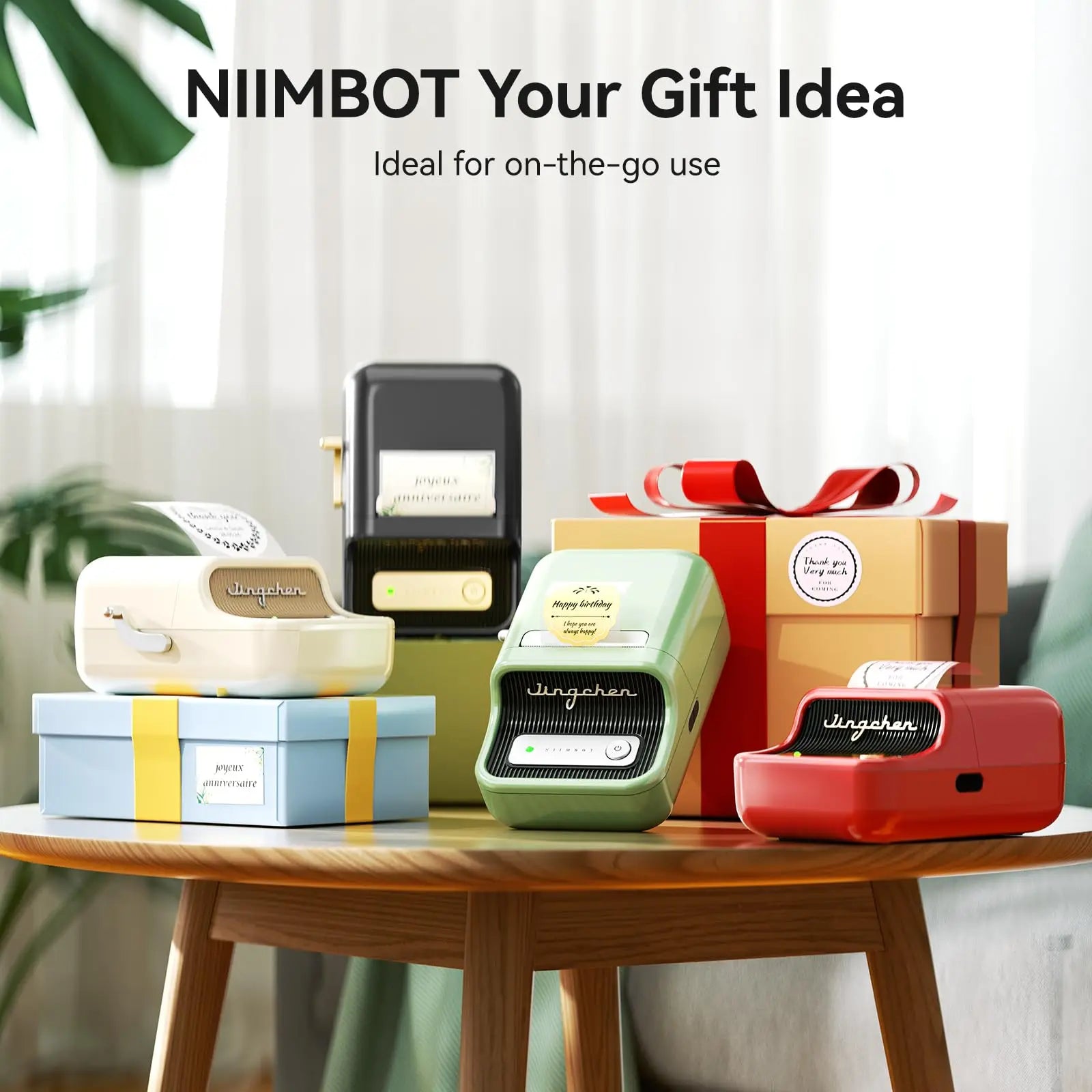 ELMAS Wireless Mini Thermal Label Printer for Home & DIY - Al Masam Stationery LLC