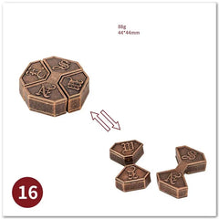 ELMAS Classic IQ Metal Brain Magic Puzzles Game Toys - Al Masam Stationery LLC