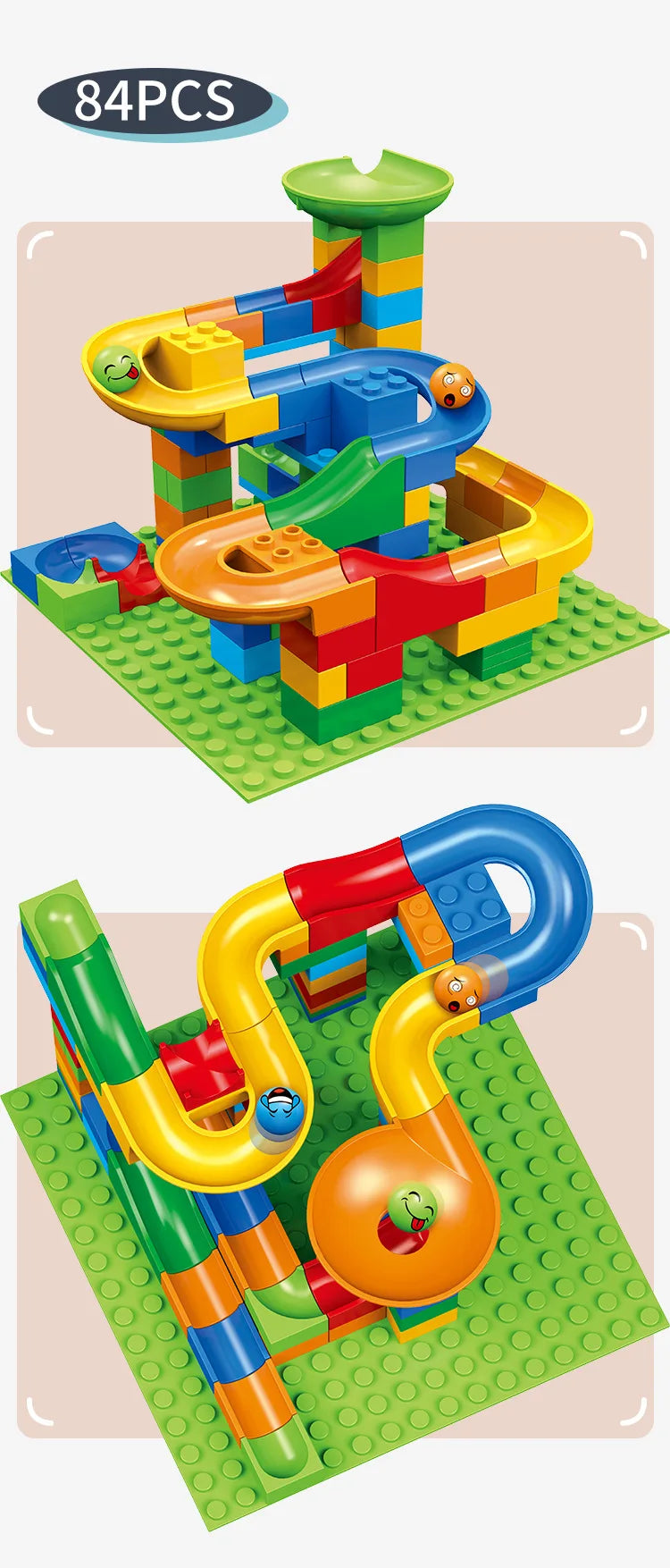 ELMAS Creative Marble Run Building Blocks Set - Al Masam Stationery LLC
