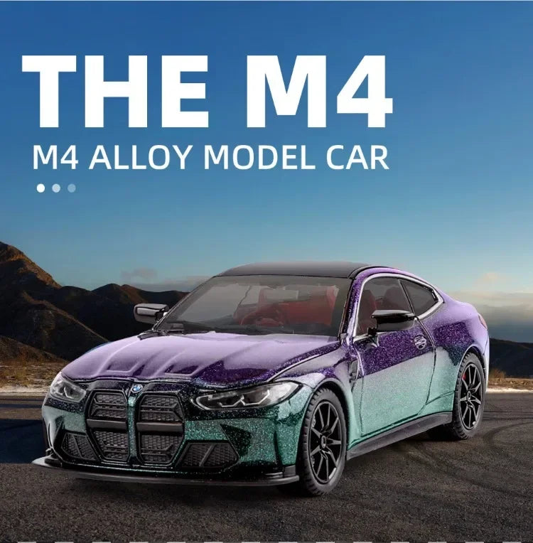 ELMAS BMW M4 Alloy 1:24 Scale Diecast Toy Car Gift - Al Masam Stationery LLC