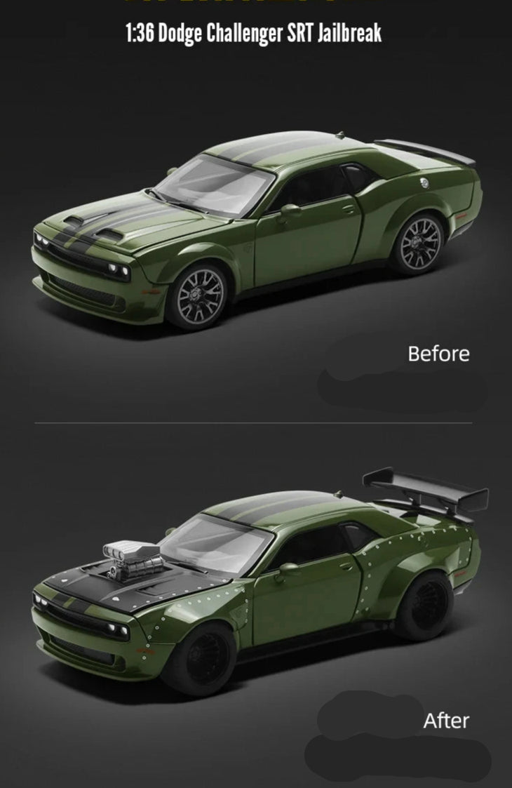 ELMAS CCA MSZ 1:36 Dodge Challenger Toy Car Model - Al Masam Stationery LLC