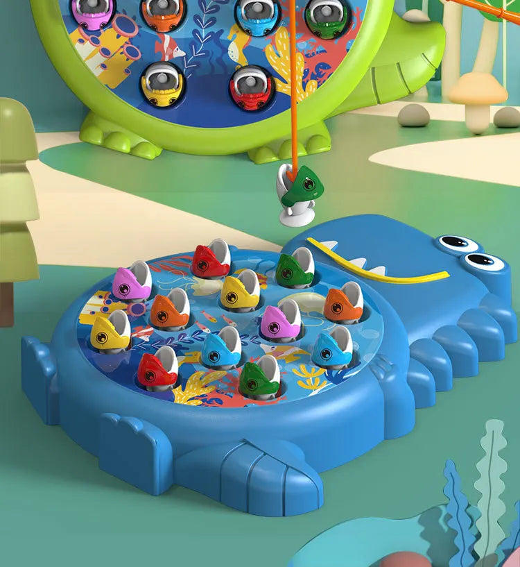 ELMAS Dinosaur Magnetic Fishing Game for Kids Fun Learning - Al Masam Stationery LLC