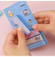 ELMAS Cute Kawaii Animal Sticky Notes & Memo Pad Set