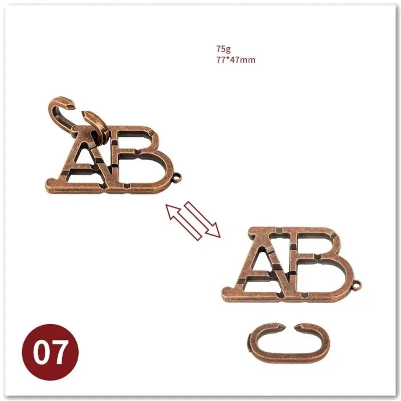 ELMAS Classic IQ Metal Brain Magic Puzzles Game Toys - Al Masam Stationery LLC