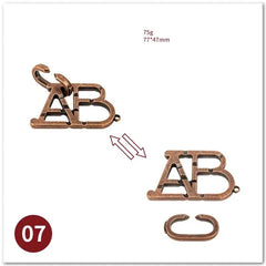 ELMAS Classic IQ Metal Brain Magic Puzzles Game Toys - Al Masam Stationery LLC