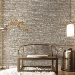 ELMAS Japanese Linen Solid Gray Wallpaper for Living Room - Al Masam Stationery LLC