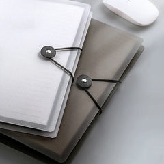 ELMAS Stylish Transparent Loose Leaf Notebook Binder