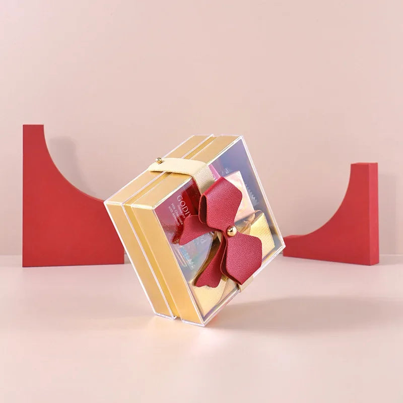 ELMAS Acrylic Gift Box Tetragonal Candy Boxes For Events - Al Masam Stationery LLC
