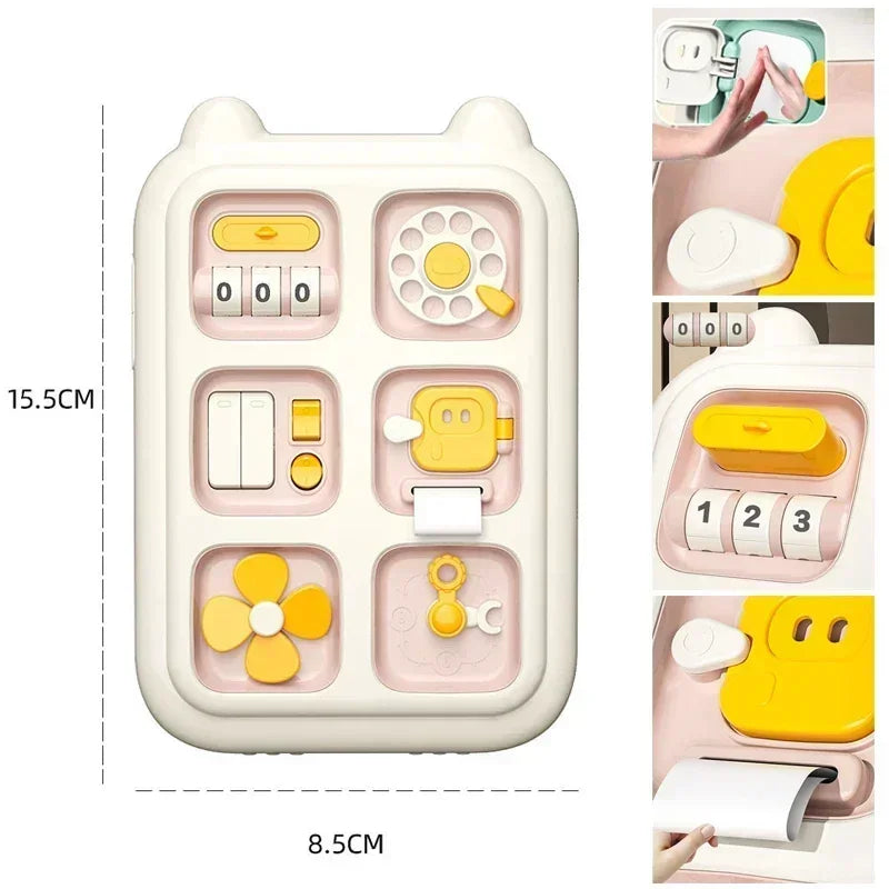 ELMAS - New 6 in 1 Montessori Sensory Busy Board - Al Masam Stationery LLC