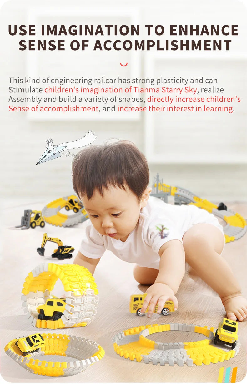 ELMAS 137-467pcs Children Electric Track Car Set Gift - Al Masam Stationery LLC