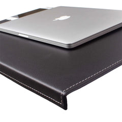 ELMAS Premium Leather Desk Mat with Edge Guard - Large & Durable