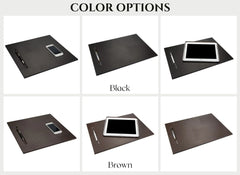 ELMAS Premium Leather Desk Pad & Organizer for Professionals