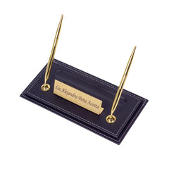 ELMAS Elegant Leather Pen Holder Set for Stylish Desks