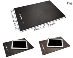 ELMAS Premium Leather Desk Pad & Organizer for Professionals