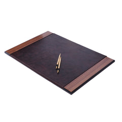 ELMAS Prestige 8-Piece Luxury Wooden & Leather Desk Set