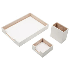 ELMAS Elegant Triple Desk Organizer Set with Pen Box & More