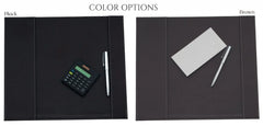 ELMAS Premium Leather Desk Pad & Organizer - 31.5x35 inches