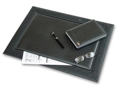 ELMAS Elegant Leather Desk Set - Organized Office Essentials