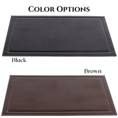 ELMAS Premium Leather Desk Organizer & Mouse Pad Set